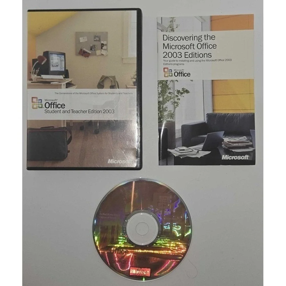 Microsoft Office Student and Teacher Edition 2003 Vintage Software Complete